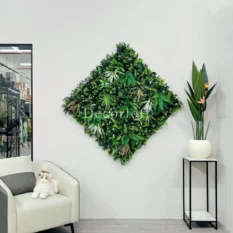 Geometric Shape Plant Wall