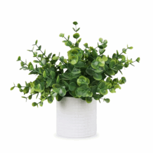 Small Artificial Eucalyptus Table Plant in Pulp Pot