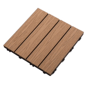 Wood Plastic Interlocking Decking Tiles Design-1 Brown