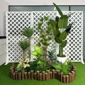 Set 1 - Artificial Plants + Wooden Fences