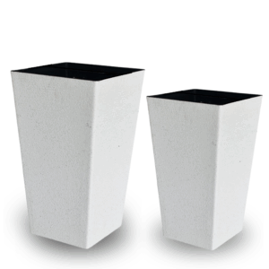 Imitation Tall Plant White Pot