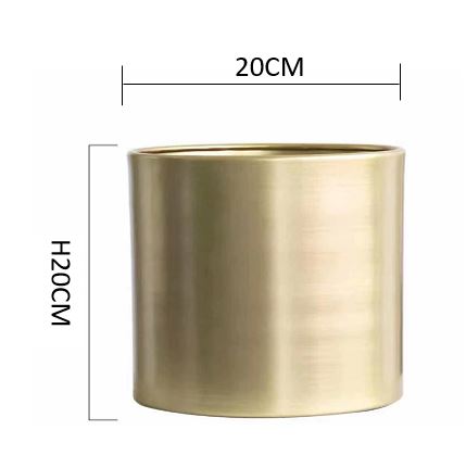 28cm Metal Pot (Black/White/Gold) - Image 7