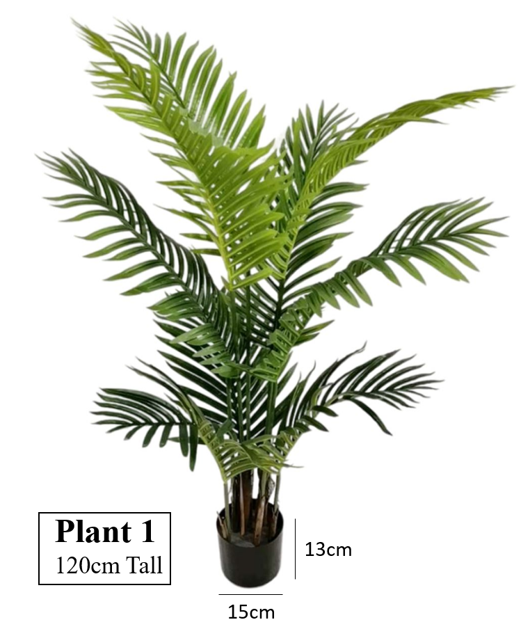 Artificial Plant Areca Palm 120cm tall - Image 6