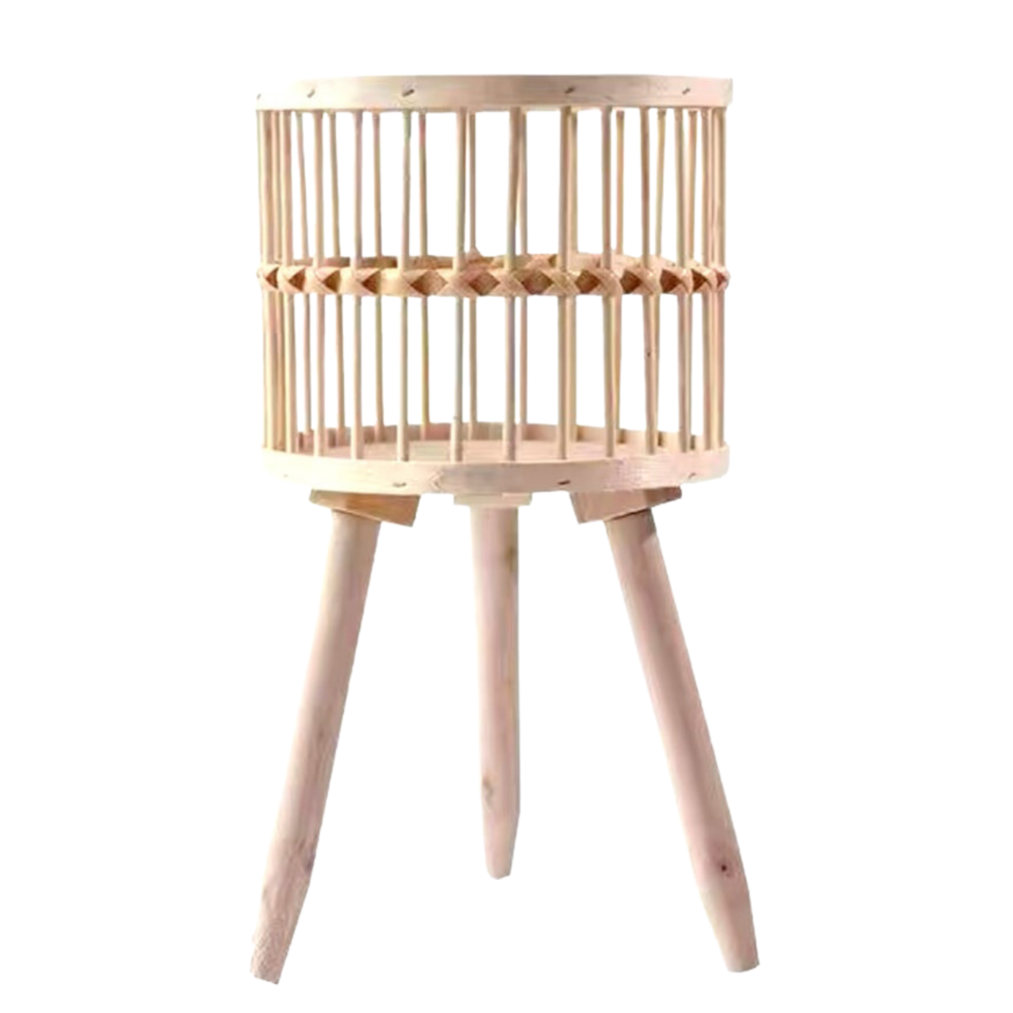 Bamboo Basket With Stand - Image 6