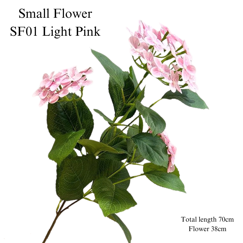 Artificial Hydrangea Flower (3 stems) - Image 16