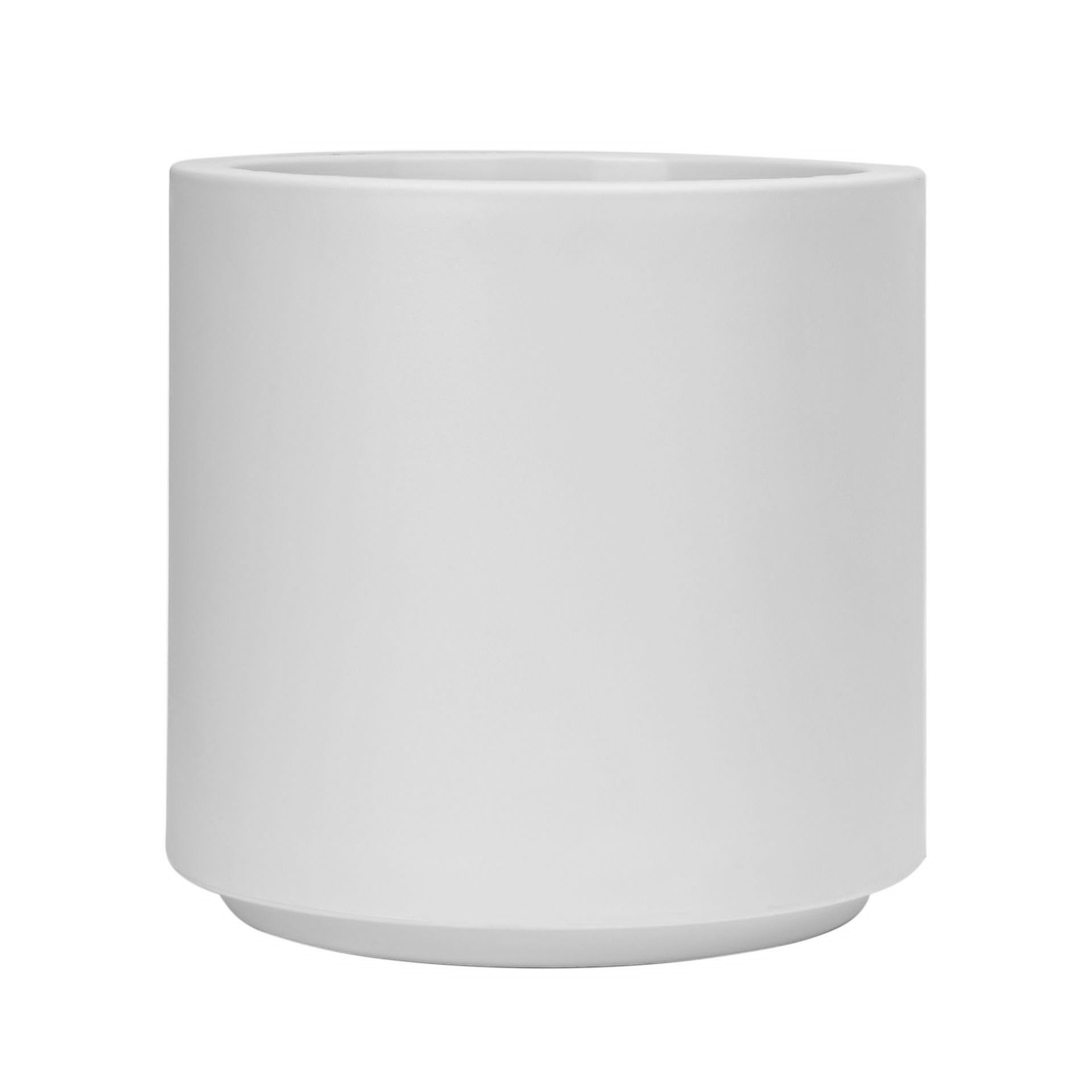 Imitation Round Plant Pot (White) - Image 7
