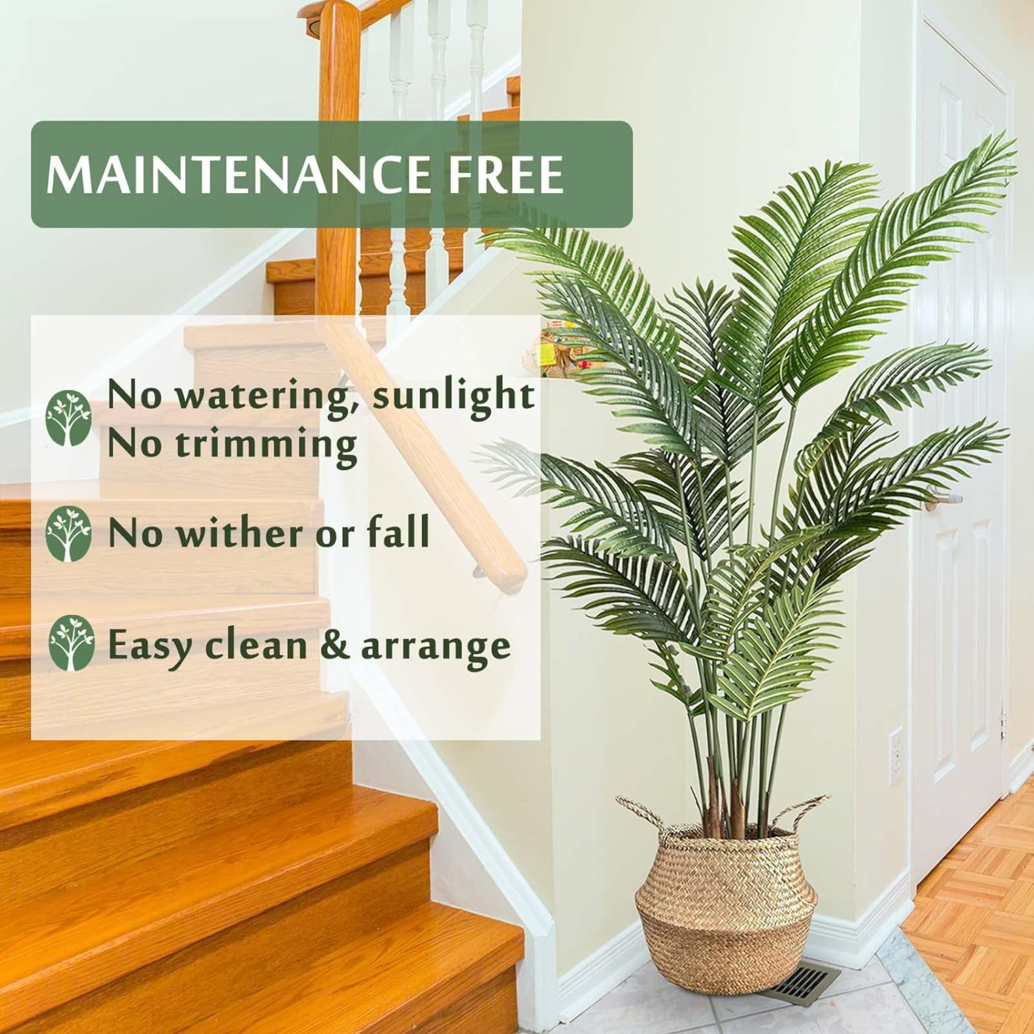 Artificial Plant Areca Palm 120cm tall - Image 3