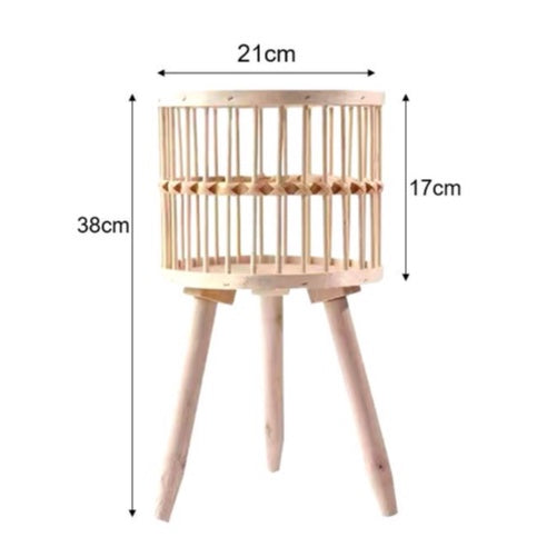Bamboo Basket With Stand - Image 3